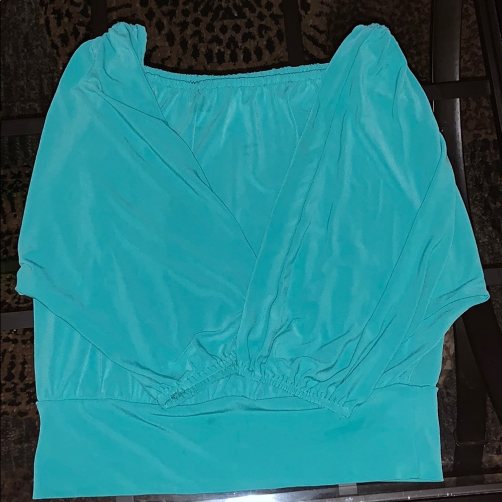 A off the shoulder top.